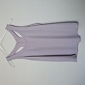 Express gray racerback mixed media tank medium